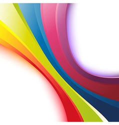 Bright rainbow wave background Royalty Free Vector Image