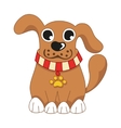 cartoon puppy of cute dog vector image