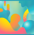 colorful vibrant summer poster vector image