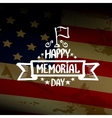 happy memorial day vector image