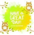 owl card vector image