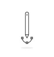 stylus like thin line digital pencil vector image