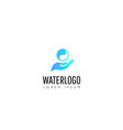 water drop logo design template vector image