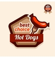 hot dogs logo vector image