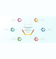 infographic template business concept with options vector image