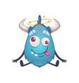 cartoon creature vector image vector image
