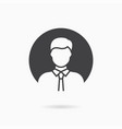 businessman icon on white vector image