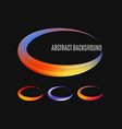 set colorful modern label logo grunge circle vector image vector image