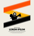 movie and film festival poster template design vector image vector image