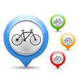 bicycle icon vector image vector image