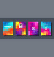 polygonal abstract background with squares vector image vector image