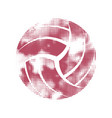 volleyball pink pattern symbol vector image vector image