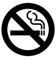 no smoking symbol vector image vector image