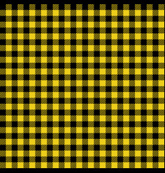 Yellow and black lumberjack seamless pattern Vector Image