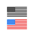 america flag color and black white print vector image