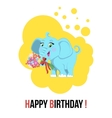 cute elephant animal vector image vector image