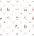 shower icons pattern seamless white background vector image vector image