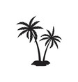 palm tree summer logo template vector image vector image