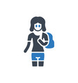 stylist woman icon vector image vector image