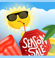 summer sale concept travel banner vector image