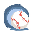baseball softball ball vector image