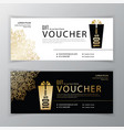 gift voucher template universal flyer vector image