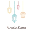 ramadan kareem theme vector image