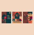 set banners for ramadan vector image vector image