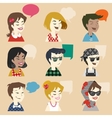 men and women user icon vector image