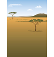savanna landscape vector image vector image