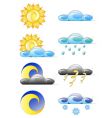 set of weather climate icons vector image vector image