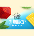 summer season concept with beach vector image vector image