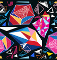 seamless geometric pattern triangles vector image vector image