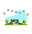 smart house vector image vector image
