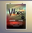 abstract party music flyer brochure template vector image