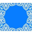 geometric art deco frame with white lace vector image