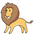 Lion cartoon walking Royalty Free Vector Image