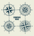 vintage marine wind rose nautical chart vector image