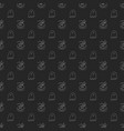 halloween seamless pattern design cute cartoon vector image vector image