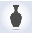 vase icon in gray colors vector image