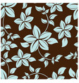 seamless flowers pattern vector image