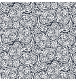 seamless ornate floral pattern vector image vector image