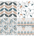 set hand drawn plants vector image vector image