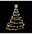 christmas card xmas tree vector image