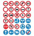 road icons vector image vector image