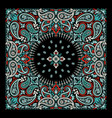 paisley bandana print vector image vector image