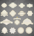 vintage labels template for a text vector image