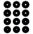 circular saw blades vector image vector image