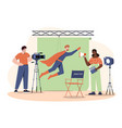 movie production concept vector image