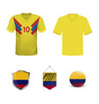 soccer jersey or football kit template vector image vector image